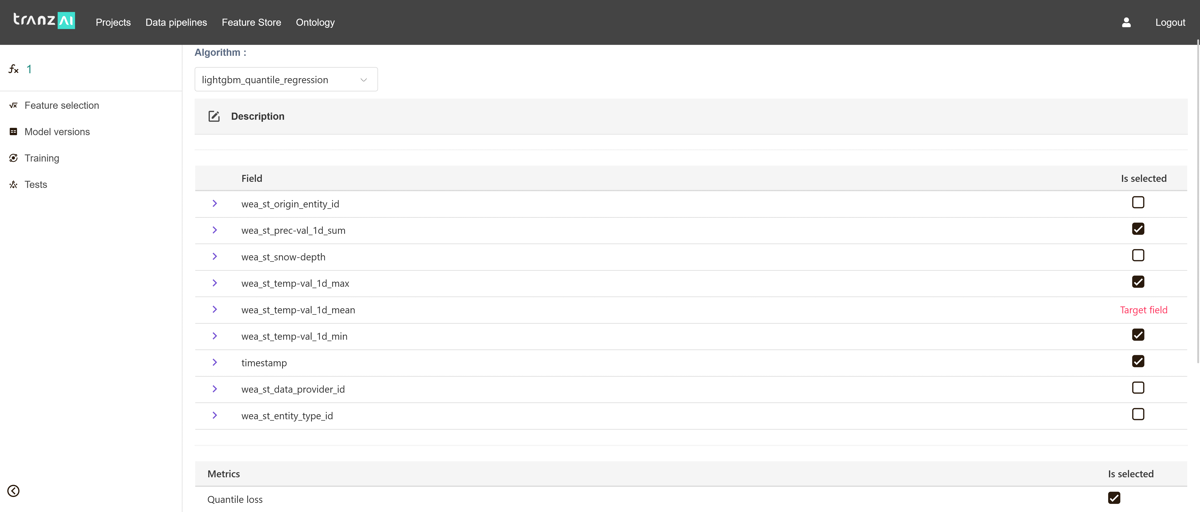 Model versions management