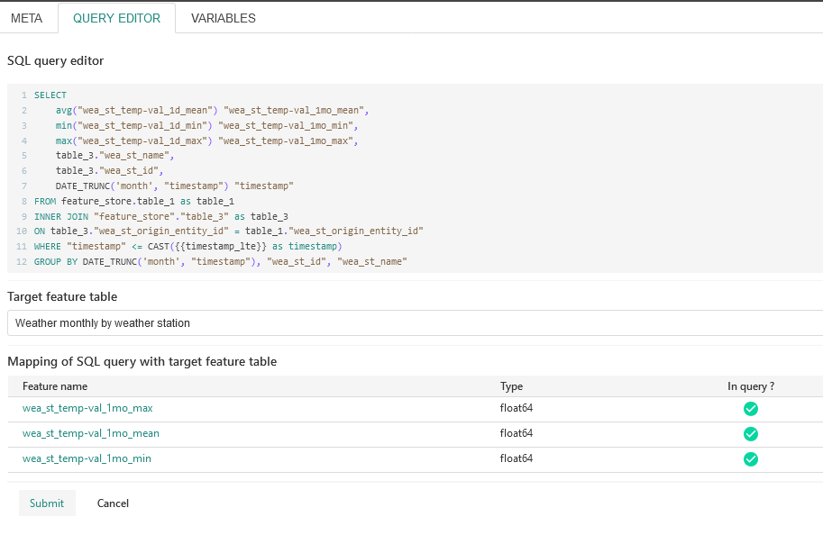 feature engineering data lineage